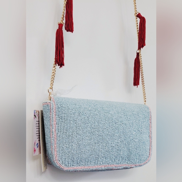 Viral TikTok Beaded Tomato Slice Shoulder Bag Purse Handcrafted in India NWT - Picture 10 of 15